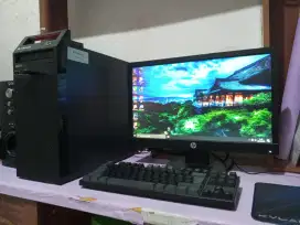 Pc editing intel core i5 + ram 8gb + monitor 19inch (lenovo/hp)
