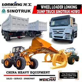 Wheel Loader Lonking dan Dump Truck Sinotruk Howo Ready Stock Garansi