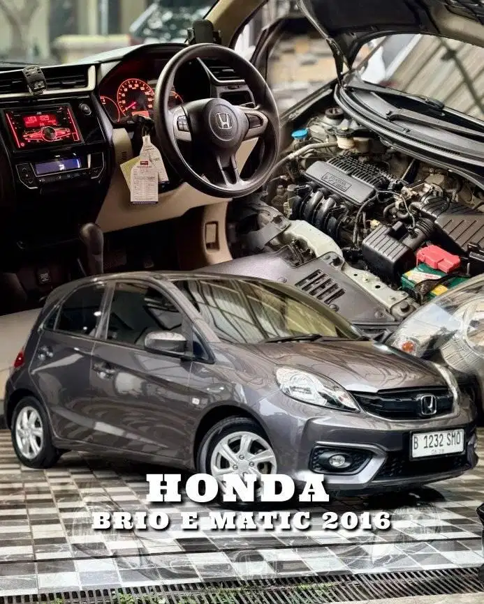 Dijual Honda Brio 2017 1.2 E AT Matic Facelift (AC Digital)