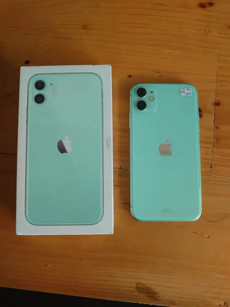 Iphone 11 128 IBOX hijau toska mulus full set original