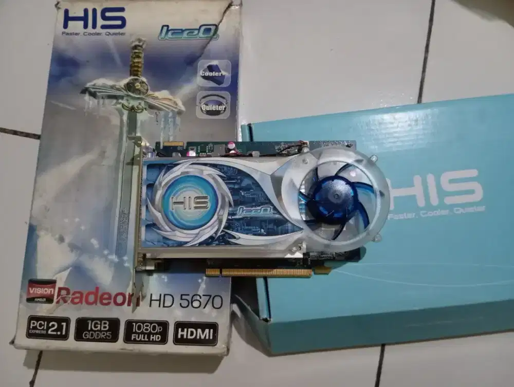 VGA kartu grafis HIS HD 5670 IceQ 1GB (128bit) GDDR5