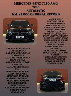 [ KM 25.000 ORIGINAL ] MERCEDES-BENZ MERCY C250 AMG AT 2016