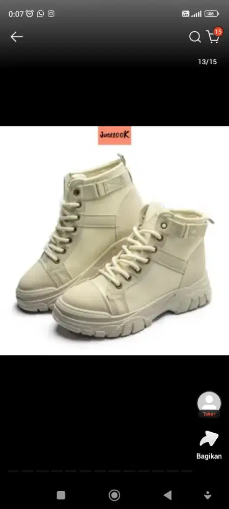 Jual sepatu boots pvn ukura  40