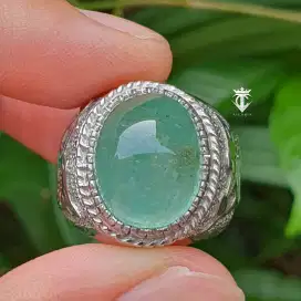 Batu Permata Natural Emerald Ethiopia Minor Moderate Jumbo 23.06 Ct