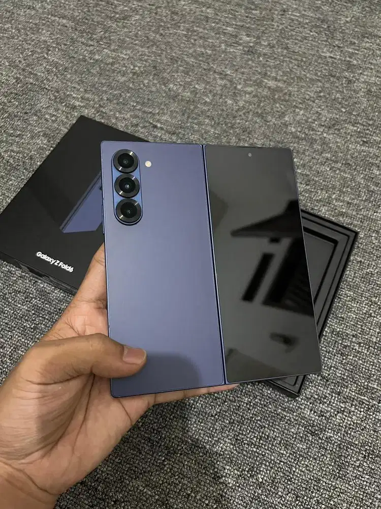 Samsung Z Fold 6 ram 12/512gb Navy  resmi sein fullset dus original