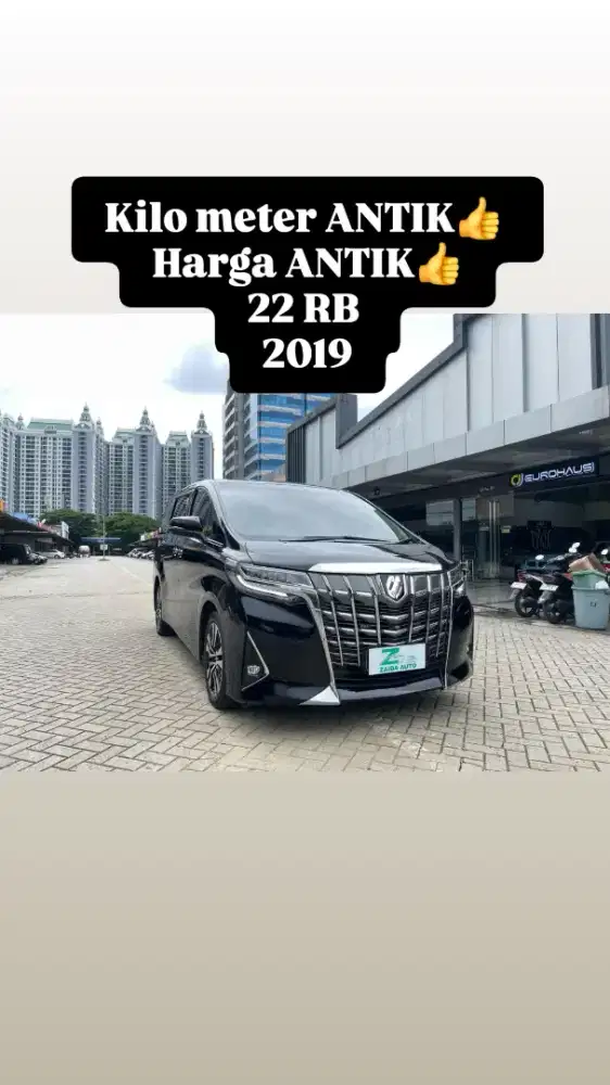 TOYOTA ALPHARD G 2.5 ATPM MATIC 2019 HITAM