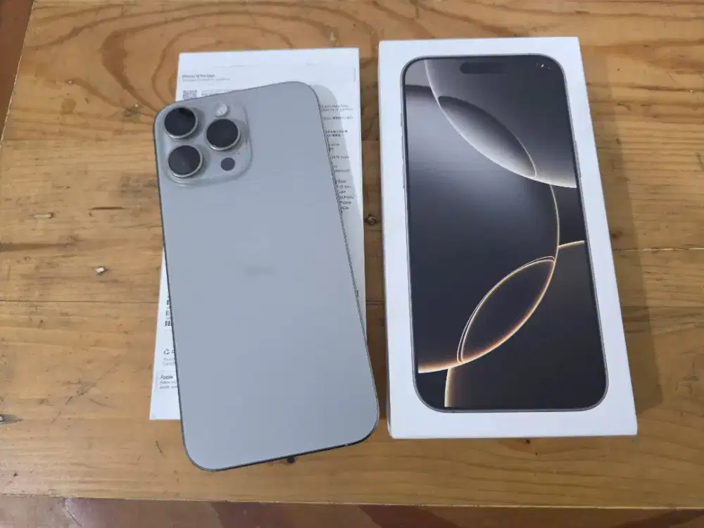 IPHONE 16 PROMAX 256GB RESMI BEA CUKAI SINYAL AMAN PERMANEN MULUSS ORI