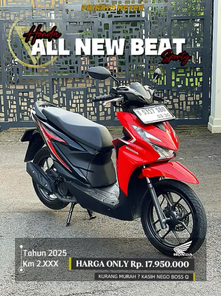 DP 1,8 Jutaan Honda All New Beat Sporty 2025