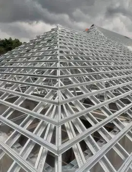 Renovasi bongkar pasang atap lama ganti baja ringan + atap terpasang
