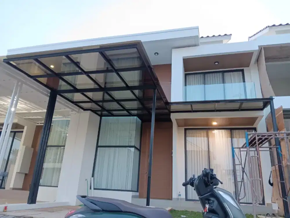 Kanopi skylight atap solarflat kekinian modern sudah anti UV