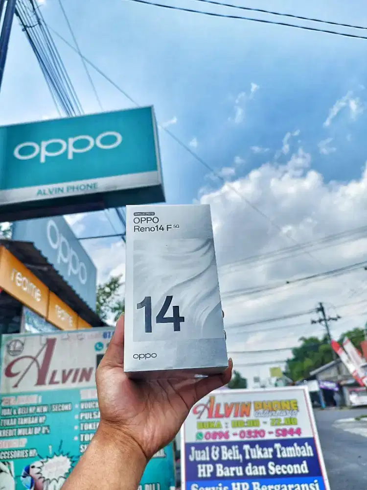 OPPO RENO 14F 5G 8/256 NEW SEGEL TERMURAH GARANSI RESMI