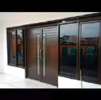Pasang Jasa Partisi - Plafon Gypsum / PVC + Pintu Aluminium