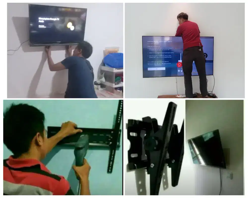 Pasangkan bracket dan Braket plus pasang terima rapih breket briket