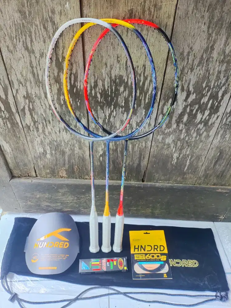 BARU! RAKET HUNDRED POWER RAY 900 ORIGINAL FULLSET