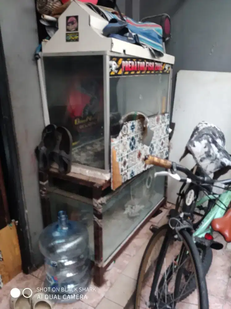 Akuarium 2 Biji sama rak jual cpt