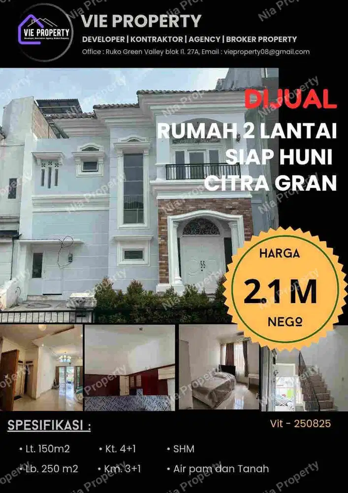 Jual Cepat Rumah Cantik Semi Furnish Siap Huni. CitraGran Cibubur.