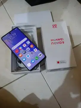 Huawei Nova 9 5G 8/256 fullst mluss 97% ,lancar jayaa no kndala