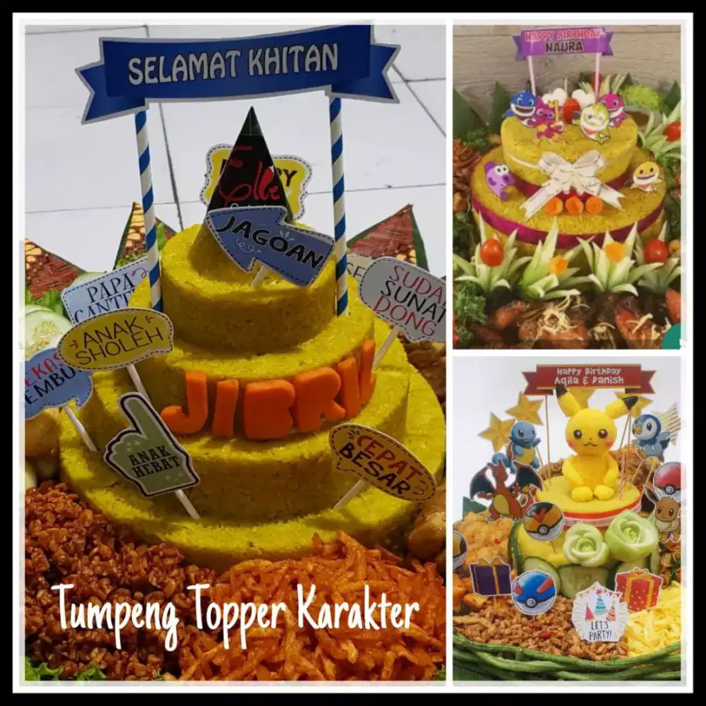 Tumpeng hias Dan mini