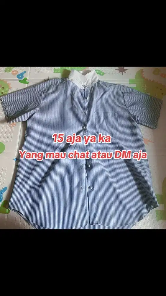 Kemeja salur biru