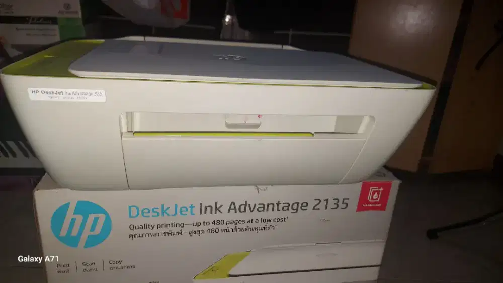 JUAL PRRITER HP DESKJET 2135 FOTO COPY,SCANER