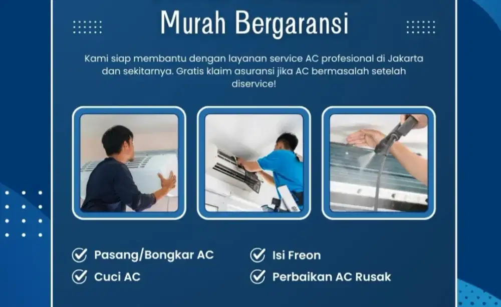 Cuci dan servis ac