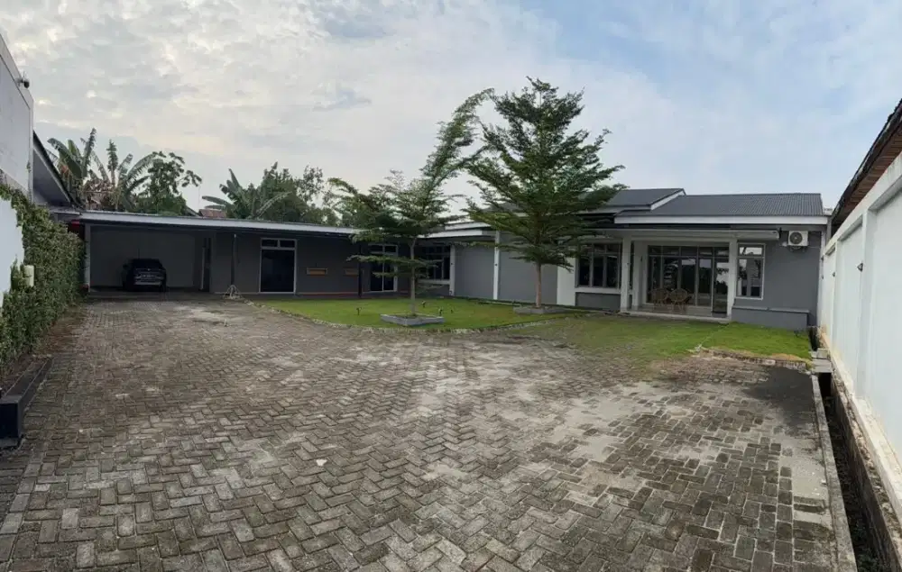 Rumah dengan tanah luas disewakan utk kantor atau rumah