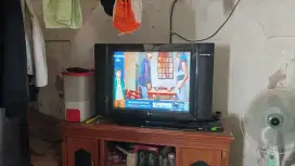 29 Inch TV Tabung LG Pearl Black + Set top box LUBY