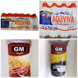 Air Mineral AQUVIVA dan Beras Merah/Hitam