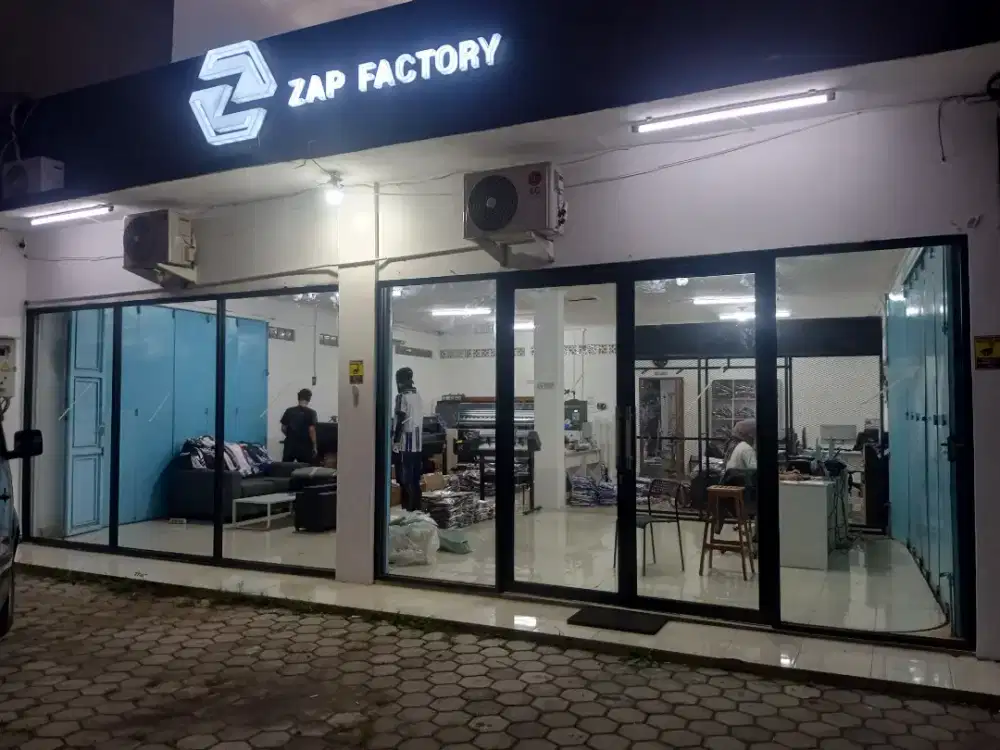 Kusen aluminium pintu jendela partisi kaca dll