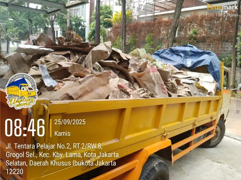 Jasa buang puing dan sampah proyek