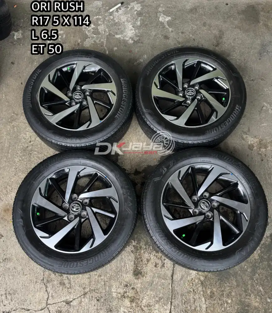 VELG ORI TOYOTA RUSH R17 5 X 114 + BAN 215/60/17 BRIDGESTONE