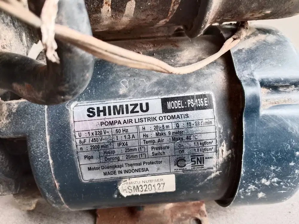 Pompa air shimizu ps-135e otomatis