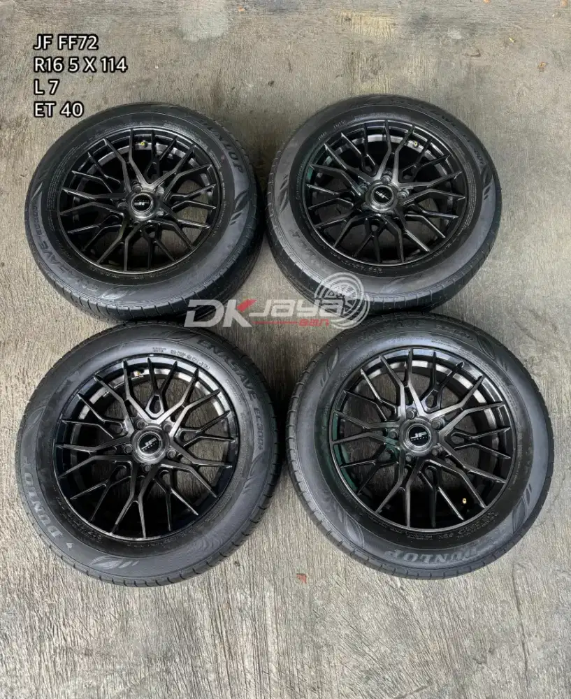 VELG JF R16 5 X 114 + BAN 205/65/16 BEKAS DIPASANG INNOVA