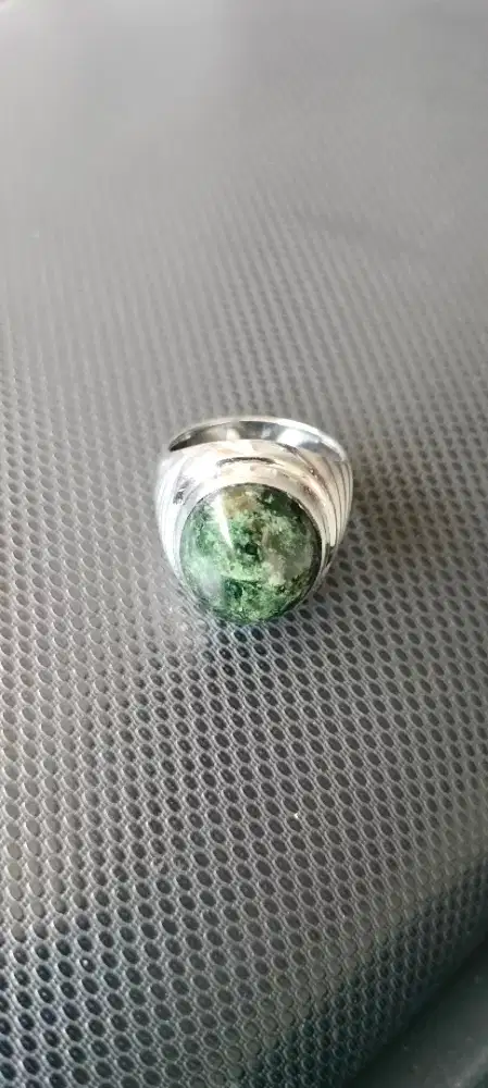 Ring monel Batu badar besi hijau lumut