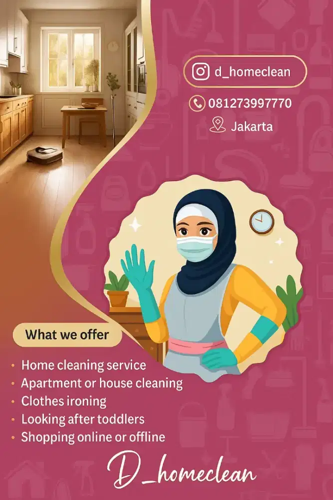 Jasa beberes rumah/apartemen