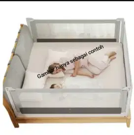 Pagar pengaman kasur/Bedrail untuk bayi/anak kecil