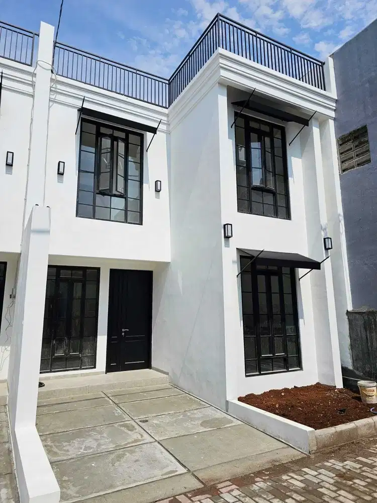 5 Unit Rumah Baru 2 Lantai + Rooftop Lokasi Sangat Strategis di Rempoa