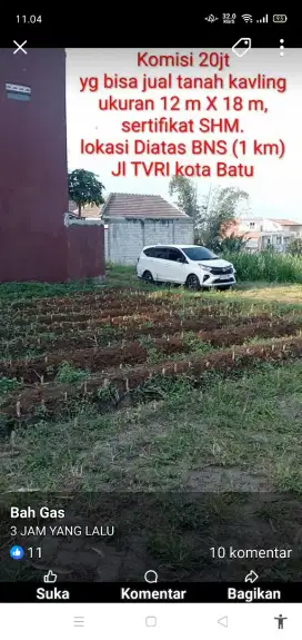 Tanah Kavling Akses Mobil Salipan Kota Wisata Batu