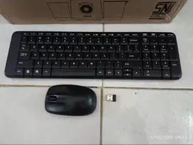 Keyboard Mouse Wireless Logitech K220 M130 Bekas
