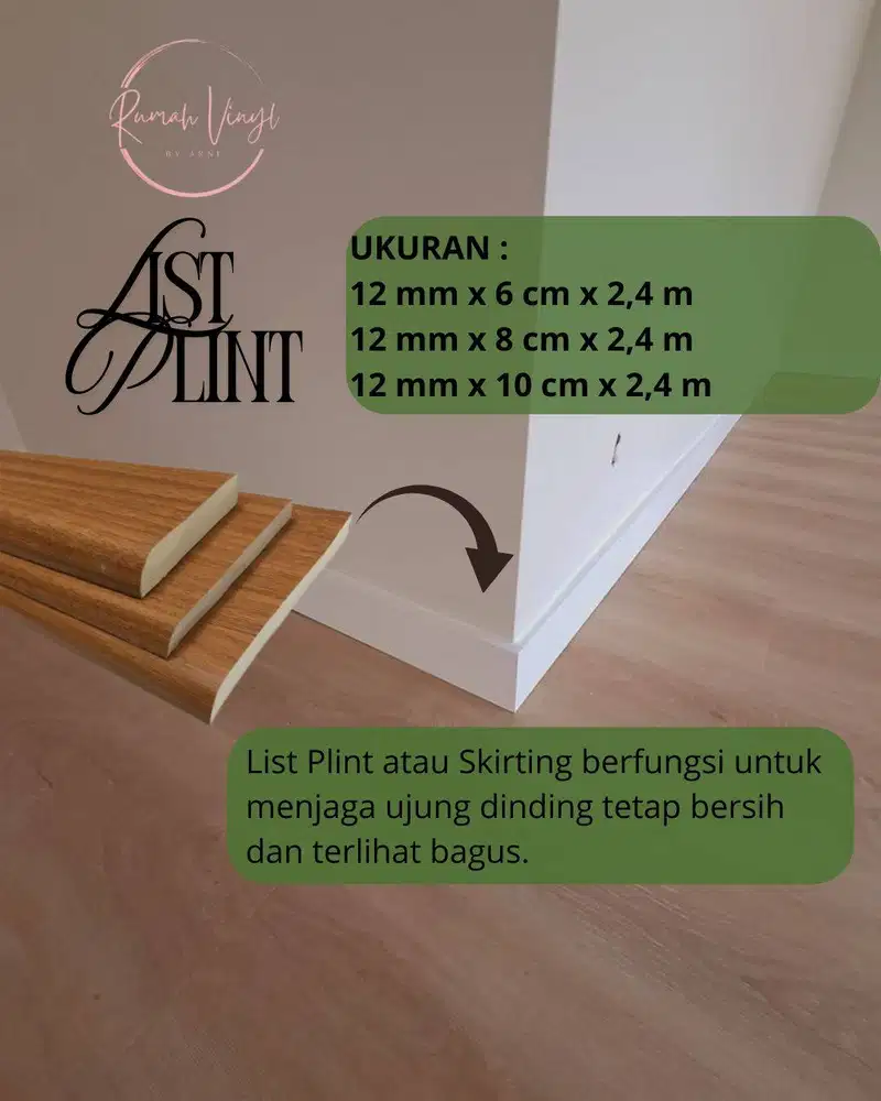 Plint Lantai PVC Padat Anti Air Dan Rayap || List Plint Lantai PVC Sol