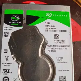 Hardisk bekas Laptop. 1TB. SATA