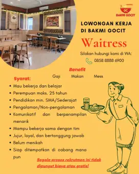 Lowongan kerja captain & supervisor resto
