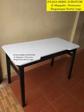 Meja Komputer Laptop Game Gamer Gaming Kerja Tulis Belajar Kayu Mahoni