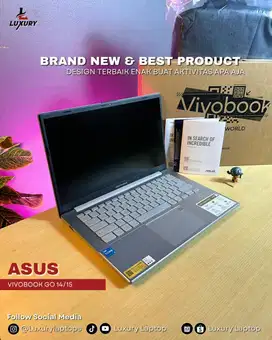LAPTOP ASUS VIVOBOOK GO 14 E1404GA SSD RAM GARANSI NEW BU JUAL MURAH
