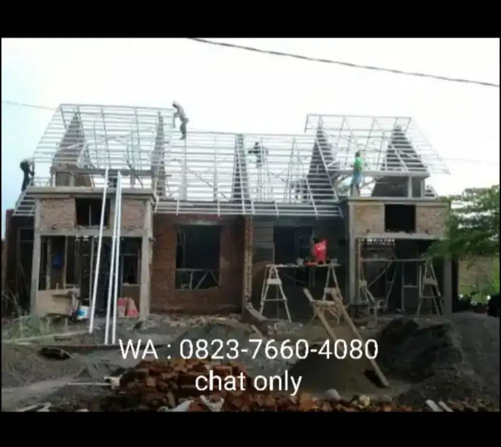 Pasang Galvalum, Plafon Hollow, kusen Almini