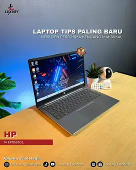 LAPTOP HP 14 EP1063CL SLIM CORE 3 100U OR CORE I5 GEN 12 JUAL MURAH BU