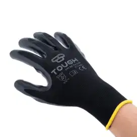 Sarung Tangan Palm Fit Gloves Antistatis Polyester Coating Nitrile Saf