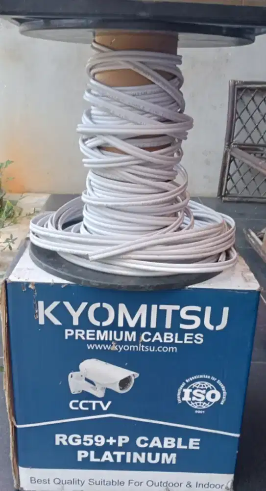 Kabel coaxial CCTV plus power RG 59
