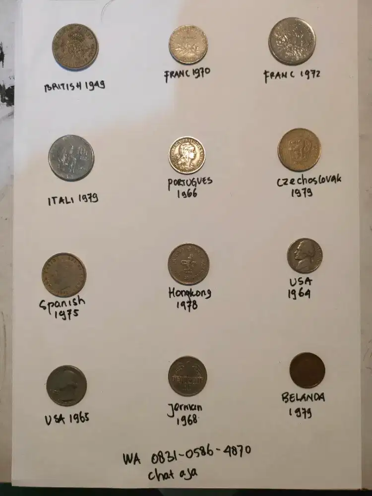 Uang koin berbagai negara