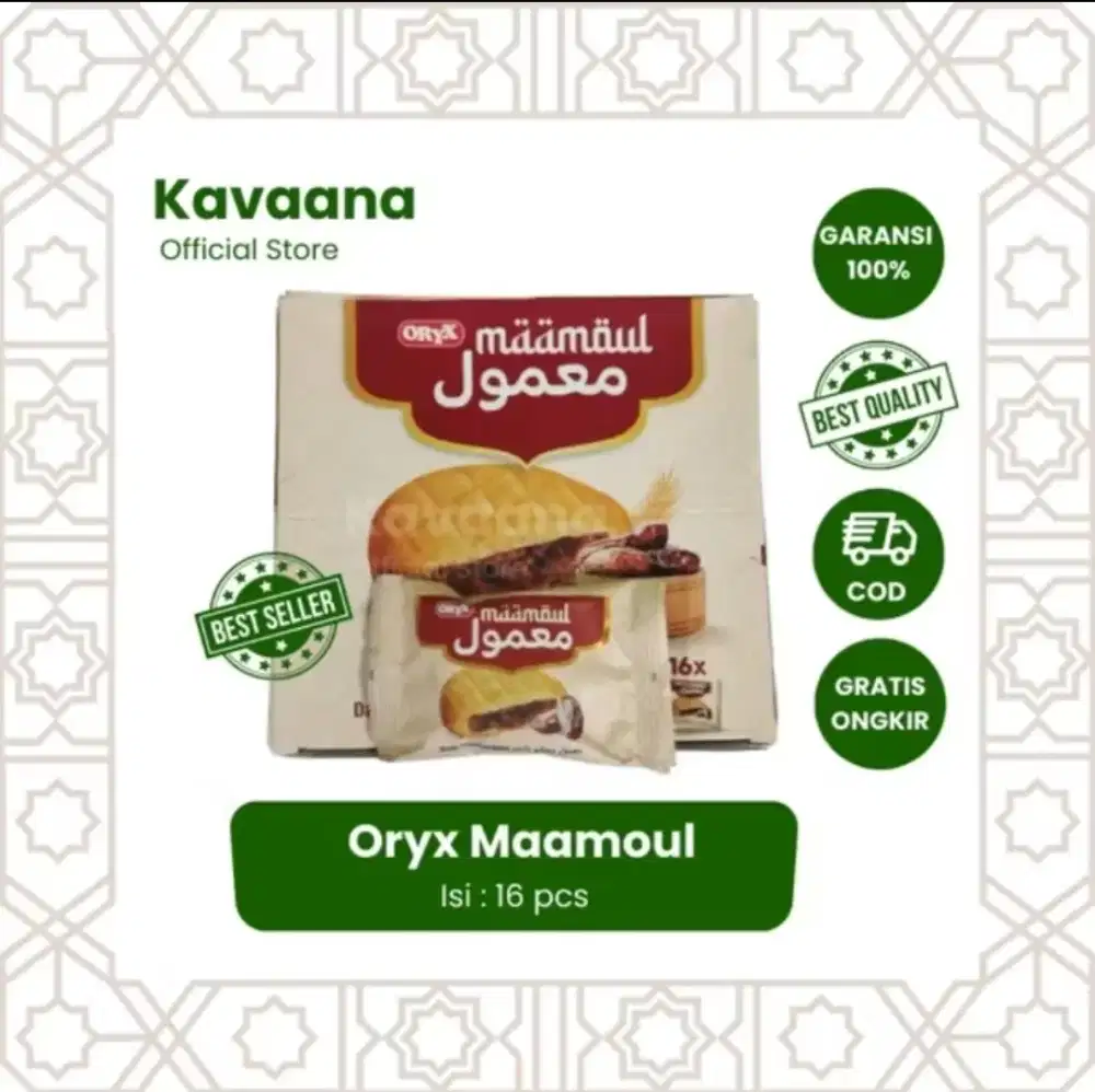 Oryx Maamoul | Biskuit Selai Kurma | Kue Maamoul